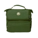 Exsport 2526605 olive green 2 zippers lunch bag with front pocket