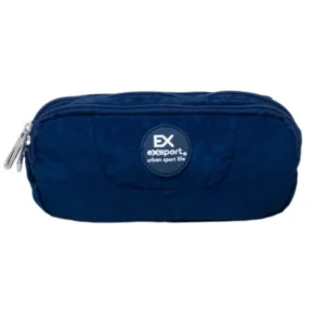 Exsport 2526608 navy blue 2 zippers pencil case