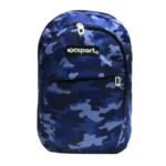 Exsport 2526902 blue camo 4 zippers backpack