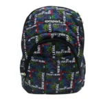 Exsport 2526911 gaming design 4 zippers black backpack