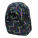 Exsport 2526911 gaming design 4 zippers black backpack1