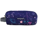 Exsport 2526915 space design 3 zippers purple pencil case