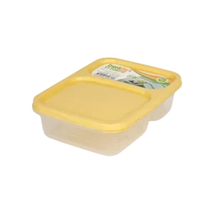 Freshlife 800ml 2 devided yellow storage box