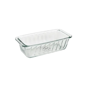 Glass 11.5x25x6cm pyrex ribbed design cake mold
