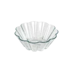 Glass 20x10cm flower shaped pyrex oven bowl1