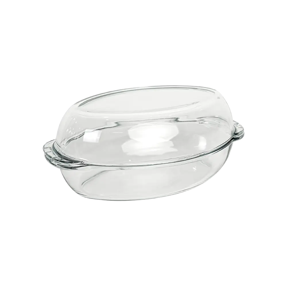 Glass 2pcs oval 35x16x15cm pyrex oven dish