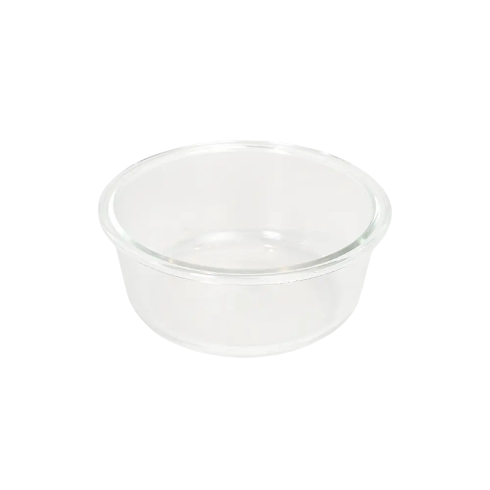 Glass 3pcs round storage box set with wooden lid1