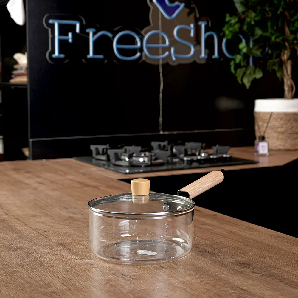 Glass-Transparent-Medium-Casserole-with-Wooden-Handle1 Glass transparent medium casserole with wooden handle1