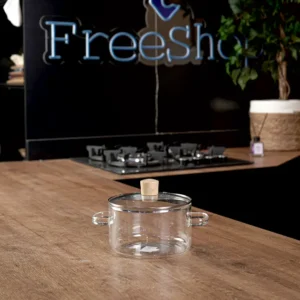 Glass transparent small cooking pot1