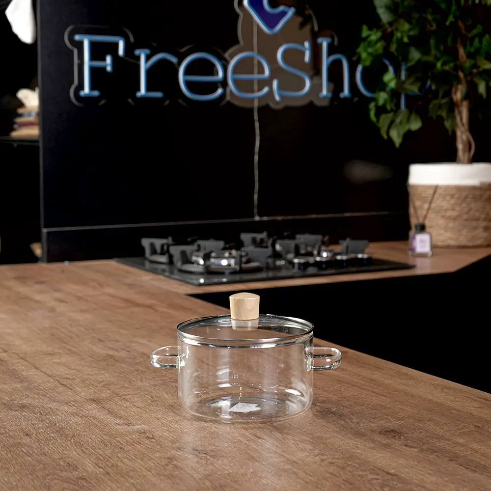Glass transparent small cooking pot1