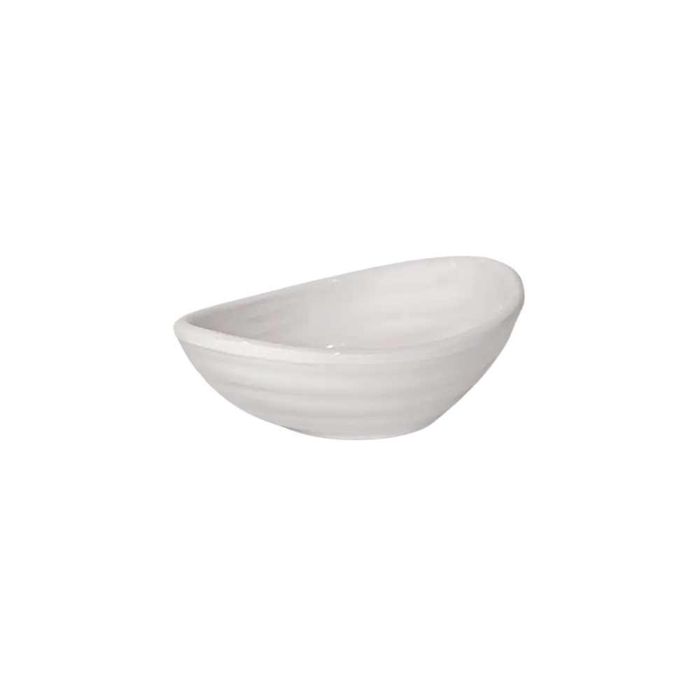 Melamine 10.5x6.8x3.3cm white oval sauces