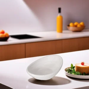 Melamine 10.5x6.8x3.3cm white oval sauces1