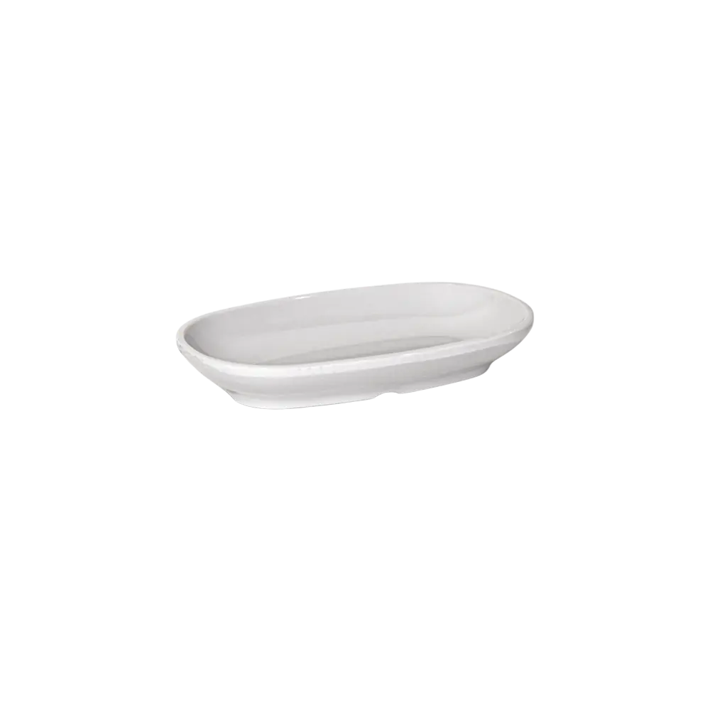 Melamine 12x7cm white small oval plate