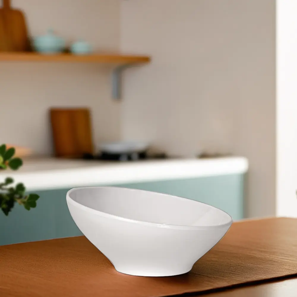 Melamine-16x10.5cm-White-Serving-Elliptic-Bowl1 Melamine 16x10.5cm white serving elliptic bowl1