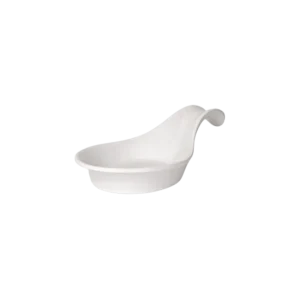 Melamine 19x9.5x5.5cm white spoon plate