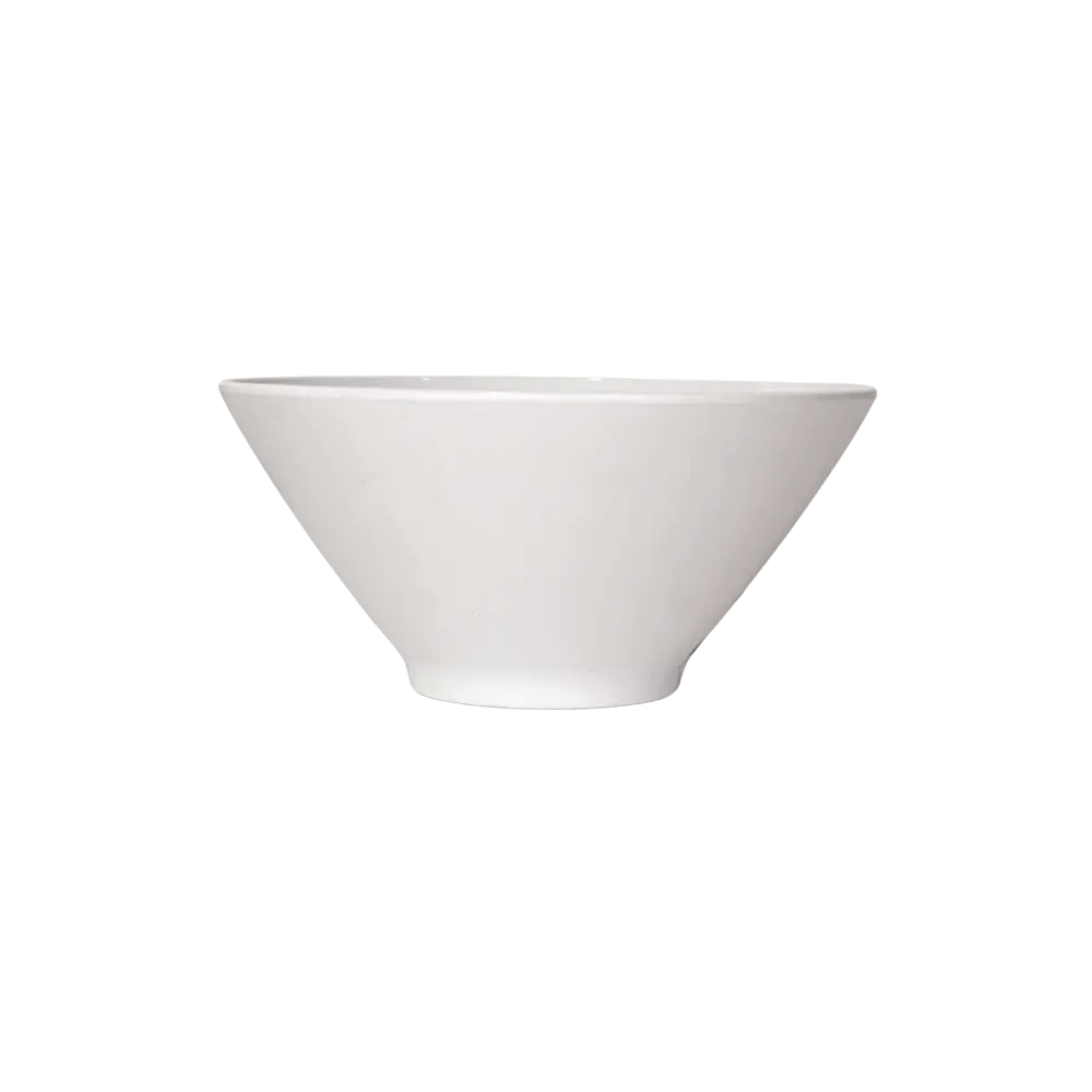 Melamine 20x10.5cm white salad bowl