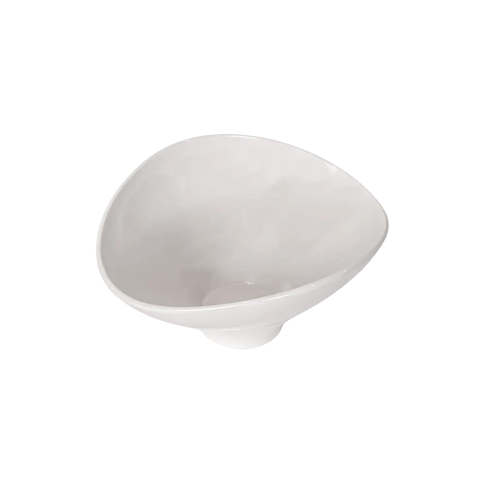 Melamine 21.5x18x10.5cm white oval serving bowl2