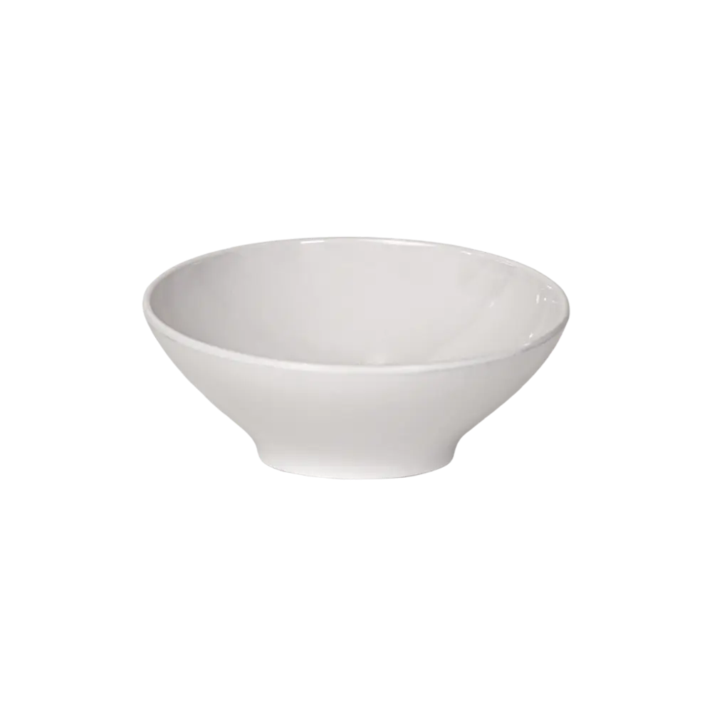 Melamine 21x12cm white serving elliptic bowl
