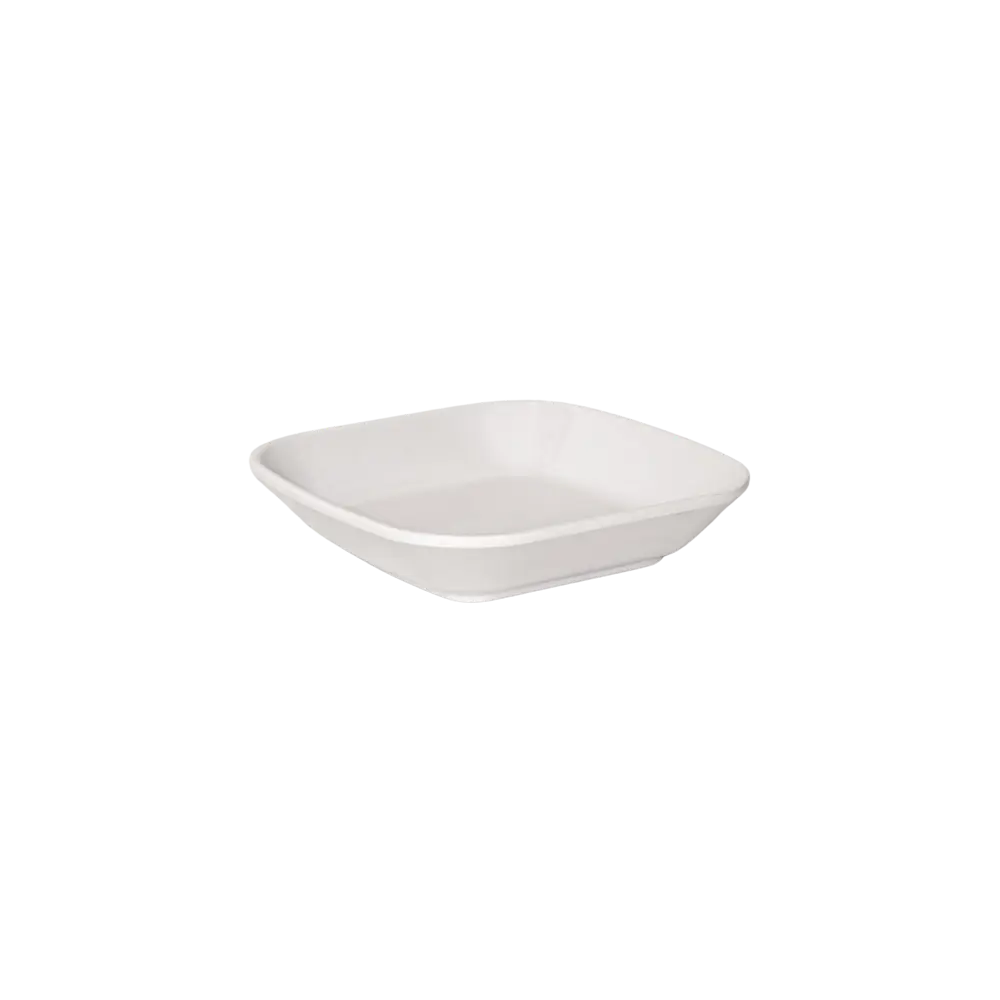 Melamine 9x9cm white small nut plate