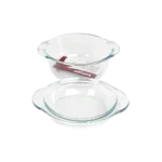 Pasabahce-10x15cm-Glass-2pcs-Pyrex-Round-Shaped-Oven-Dish1 Pasabahce 10x15cm glass 2pcs pyrex round shaped oven dish1