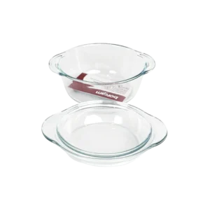Pasabahce 10x15cm glass 2pcs pyrex round shaped oven dish1