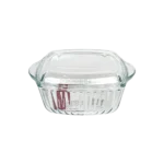 Pasabahce 24x20x9cm glass 2pcs pyrex oven dish with lid