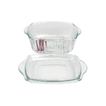 Pasabahce-24x20x9cm-Glass-2pcs-Pyrex-Oven-Dish-with-Lid1 Pasabahce 24x20x9cm glass 2pcs pyrex oven dish with lid1