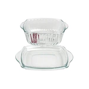 Pasabahce 24x20x9cm glass 2pcs pyrex oven dish with lid1