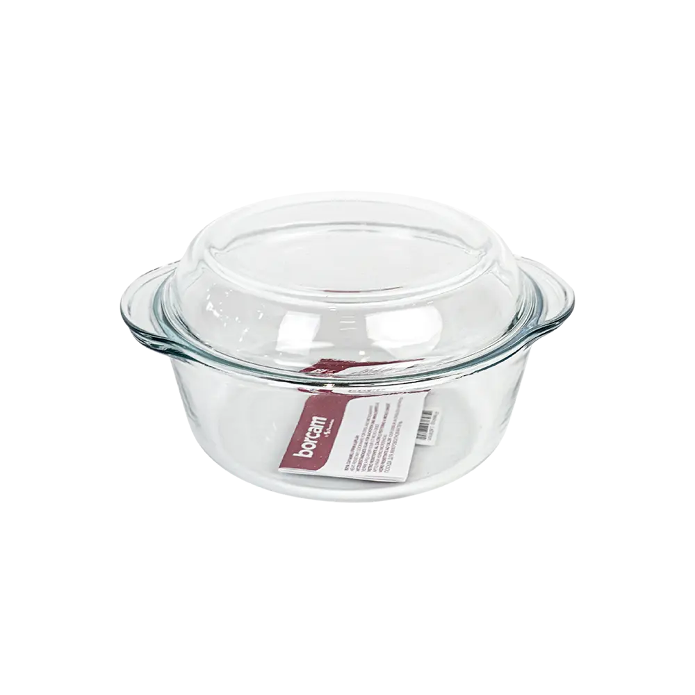 Pasabahce 2pcs glass 18x12cm pyrex round oven dish