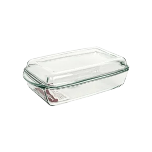 Pasabahce 35x20x13cm glass 2pcs pyrex rectangular shaped oven dish