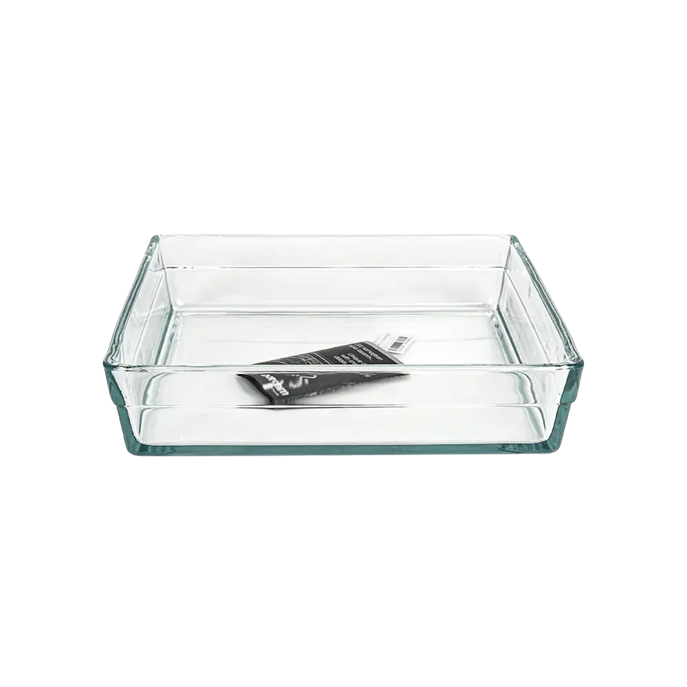 Pasabahce glass 28x28x5cm squared shaped pyrex oven dish