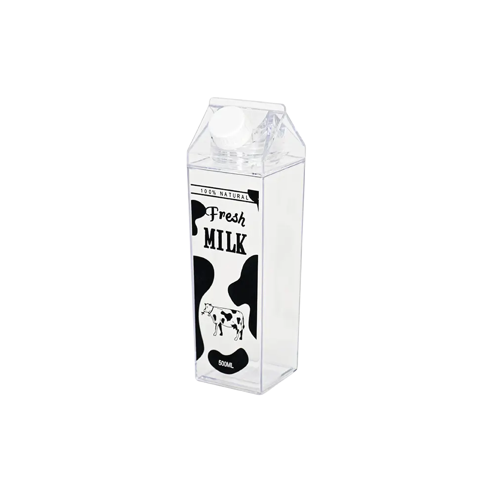 Plexi 500ml cow design milk bottle
