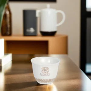 Porcelain 12pcs luxury design white coffee cups1