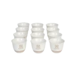 Porcelain 12pcs luxury design white coffee cups2