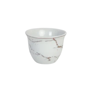 Porcelain 12pcs marbled design coffee cups