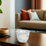 Porcelain 12pcs marbled design coffee cups1