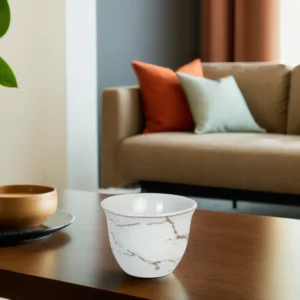 Porcelain 12pcs marbled design coffee cups1