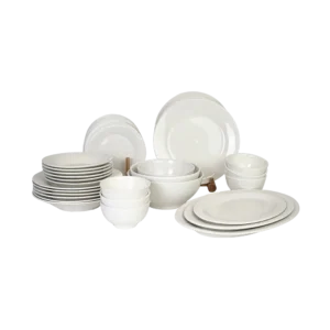 Porcelain 36pcs white dinner set