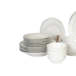 Porcelain 36pcs white dinner set1