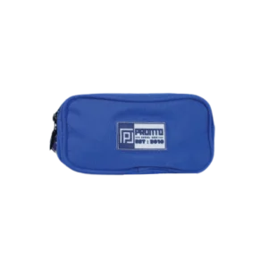 Pronto 2 zippers blue pencil case