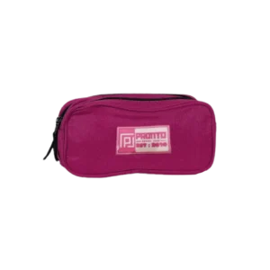 Pronto 2 zippers magenta pencil case
