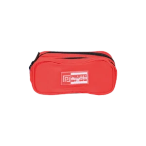 Pronto 2 zippers red pencil case