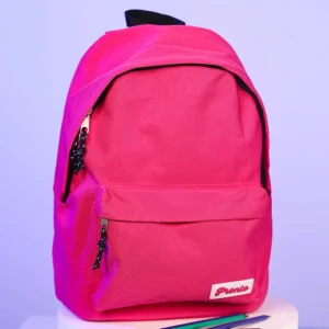 Pronto 42cm 2 black zippers fuchsia backpack