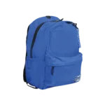 Pronto 43cm 3 black zippers blue backpack