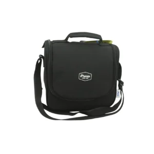 Pronto 9l 1 zipper black lunch bag