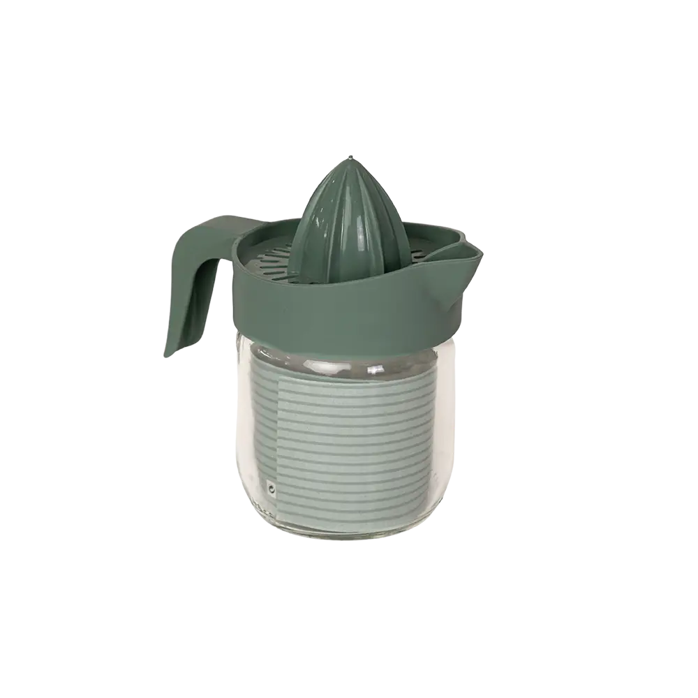 Sarina 425ml green citrus juicer with handle