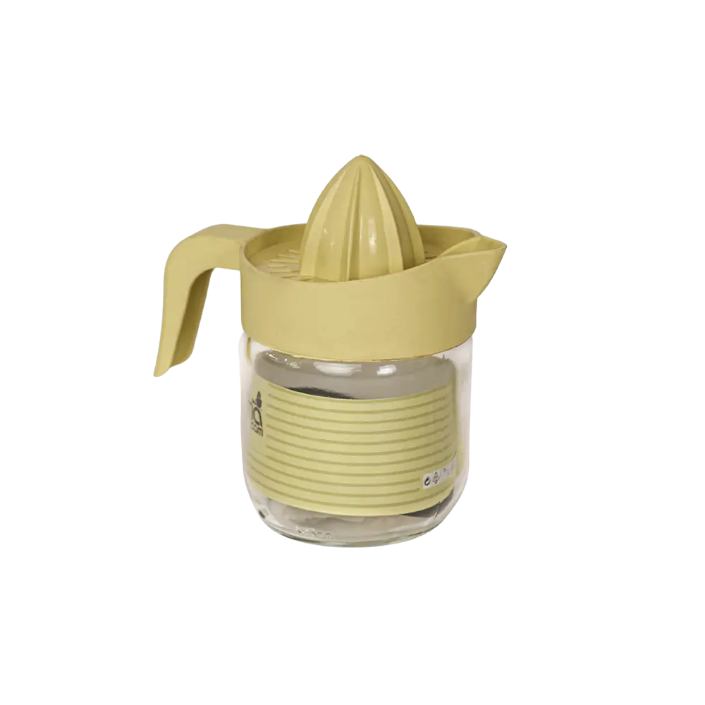 Sarina 425ml yellow citrus juicer with handle