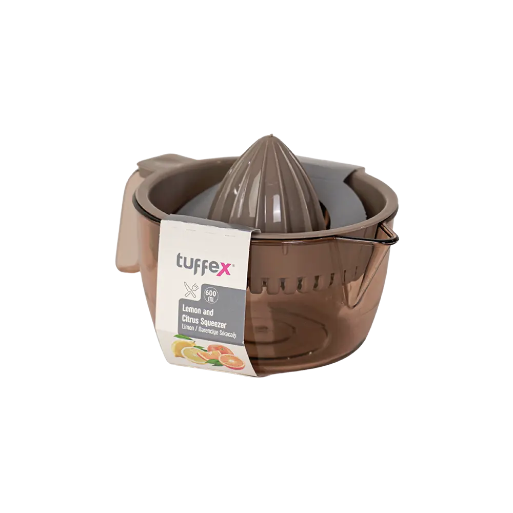 Tuffex 600ml brown citrus juicer