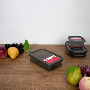 Bentley 1.2l rectangular black lunch box