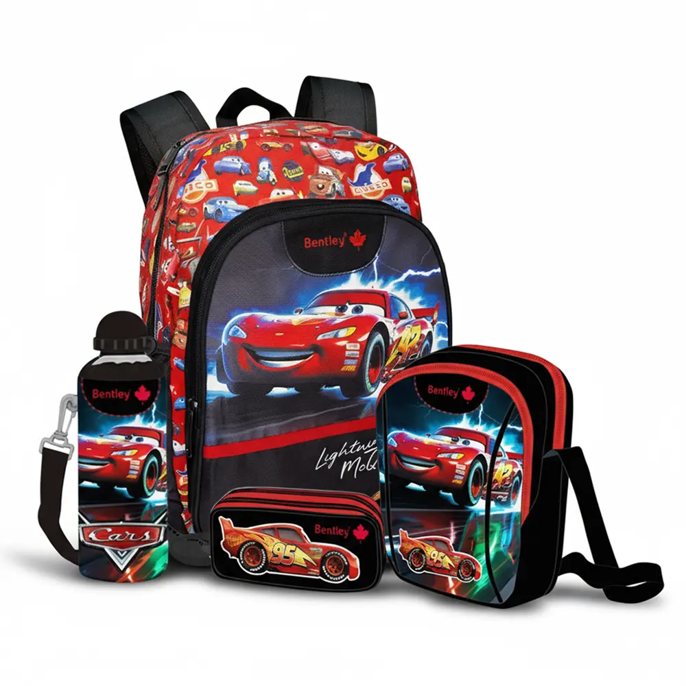 Bentley 2479 car design 5pcs 2 zippers 35cm backpack set